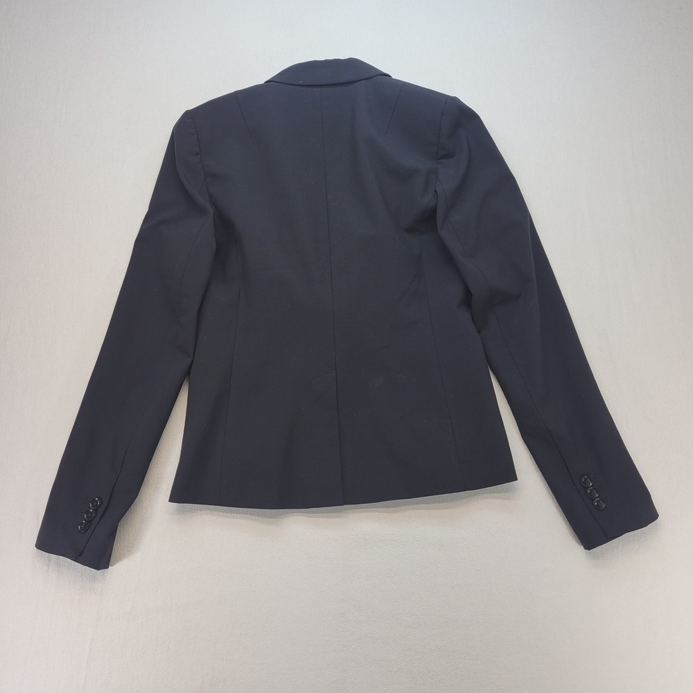 Banana Republic Blazer Womens 6T Black Classic Fit Wool Blend Career - Picture 2 of 8